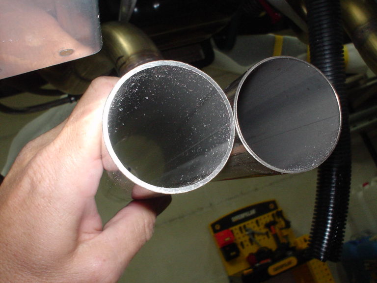 Mickey's RV8 Site Exhaust Pipe tubing thickness